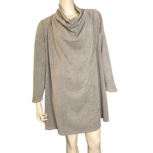 Ayrtight Tan Tunic Cape Sz S Langenlook Layered Oversized Boho Minimalist Flowy